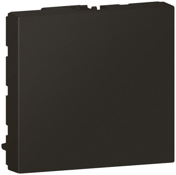 Blindabdeckung MOS 2 Module schwarz matt