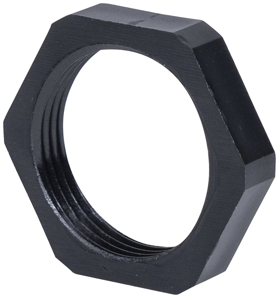 Contre-écrou Plica PA M16×1.5 six pans, noir