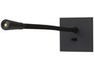 Lampe de lecture LED ENC Arnould 1W 3000K bras orientable+interrupteur 3, noir