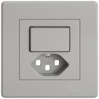 Kit de montage ENC EDIZIO.liv SNAPFIX® p.combi.T23 a.1 bouton n.lum.grc