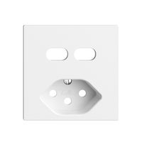 Montageset Feller EDIZIOdue für Steckdose USB 2×Typ C + Typ 13 weiss