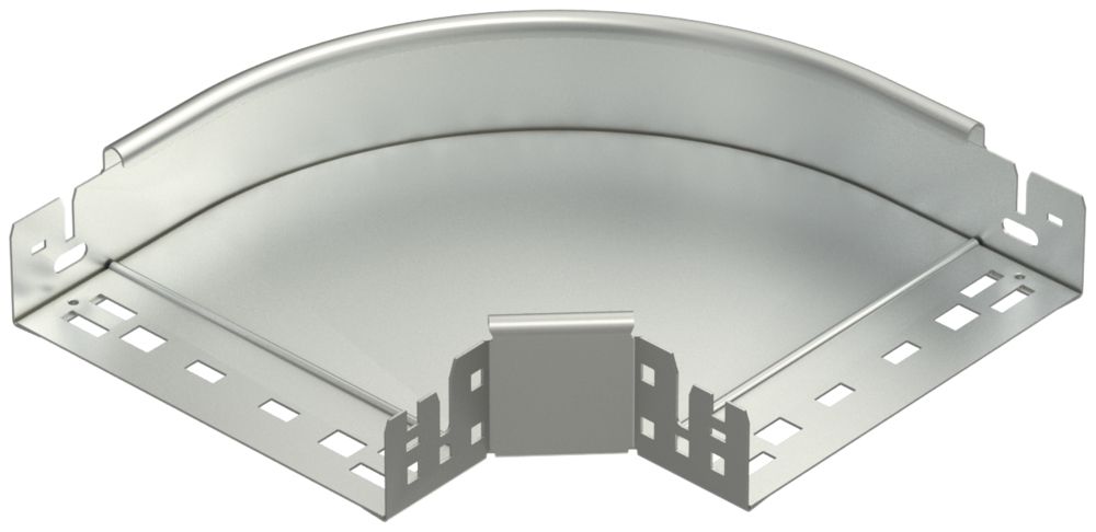 Coude 90° Bettermann avec raccord rapide 60×200mm, A2, 1.4301, 2B