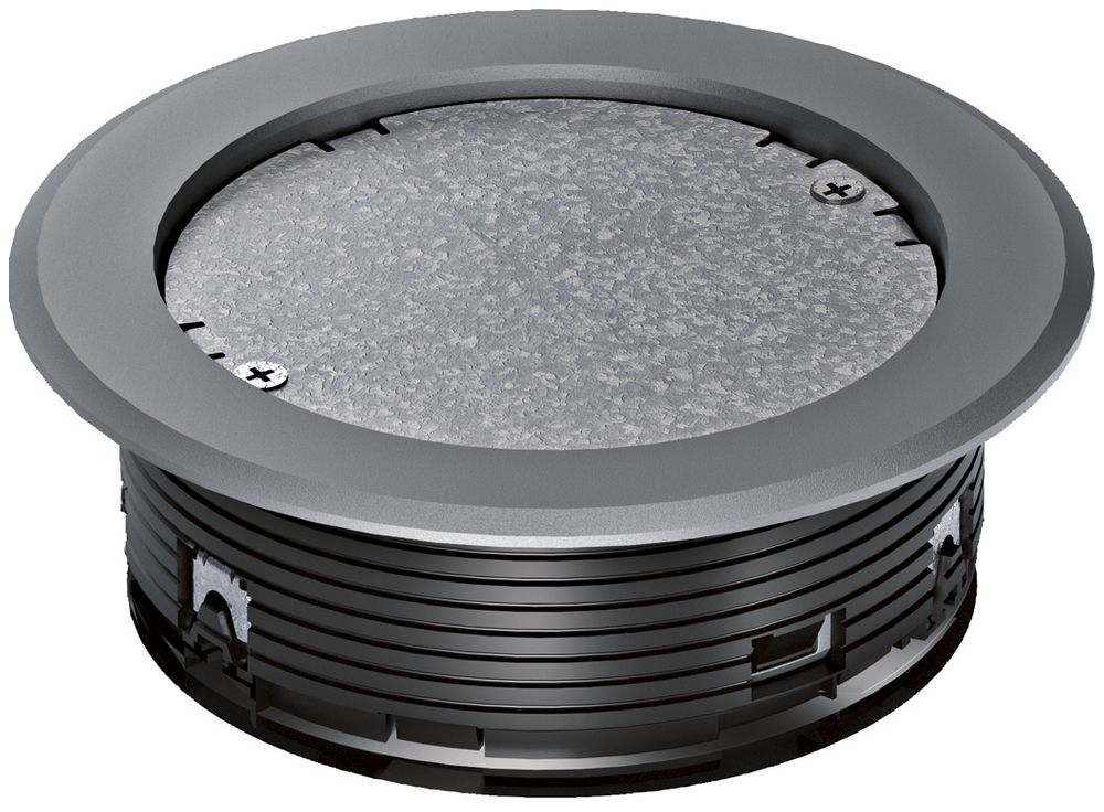 Sortie de câbles avec couvercle hager, h>32mm gris