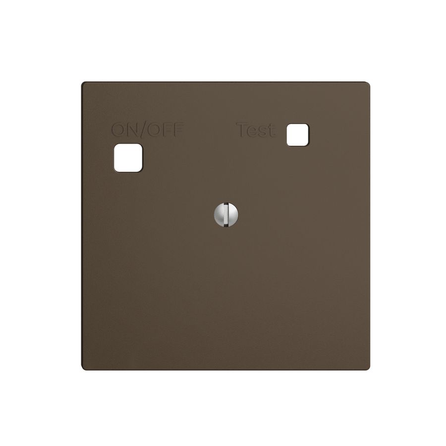 Frontset EDIZIOdue zu FI-Steckdose F, blind, coffee