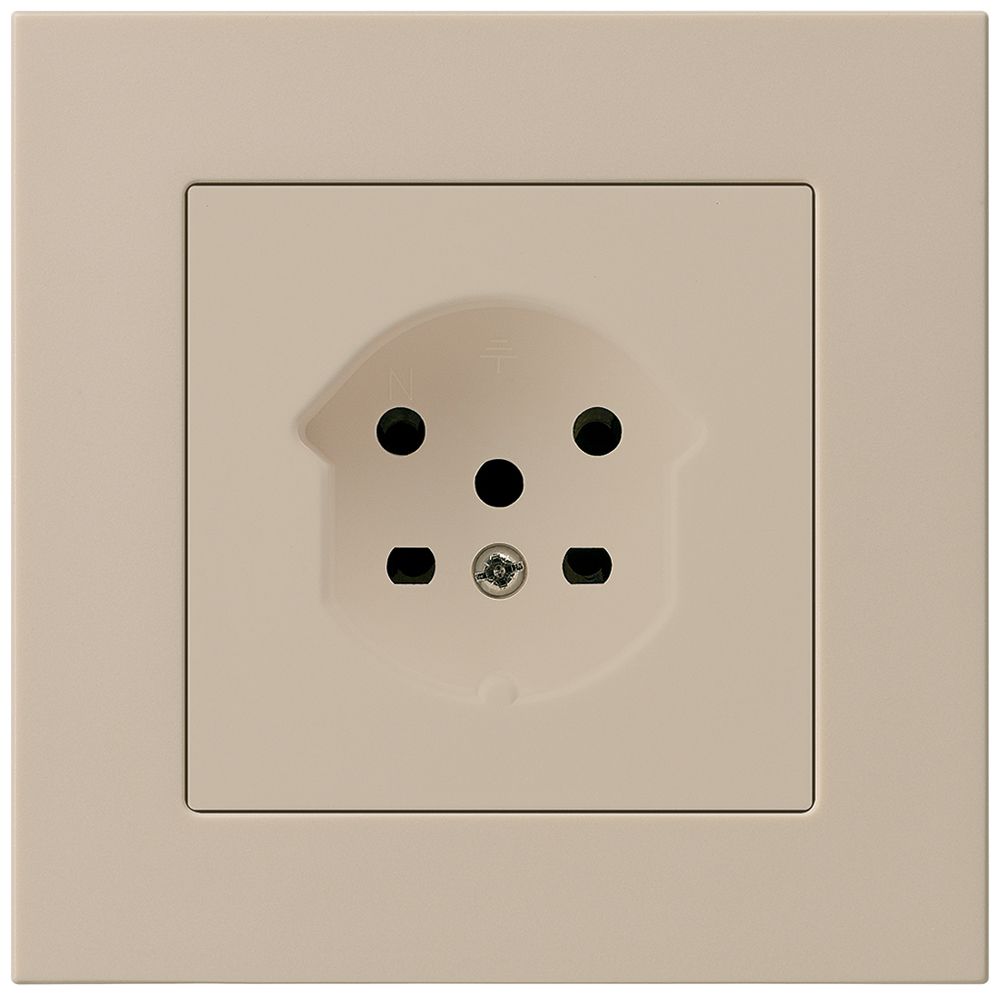 Prise ENC kallysto.pro T15 beige bornes à vis