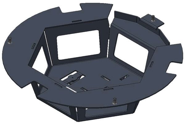 Boîtier Woertz pour DAK 8845/8841 6 FLF horizontal vide