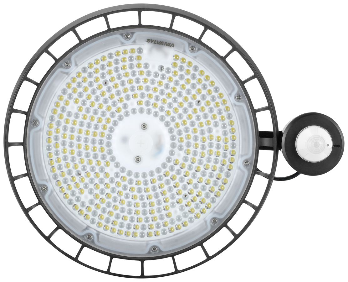 LED-Hallenstrahler Sylvania Granit 80W 13000lm 840 IP54 85° DIM PIR Ø298
