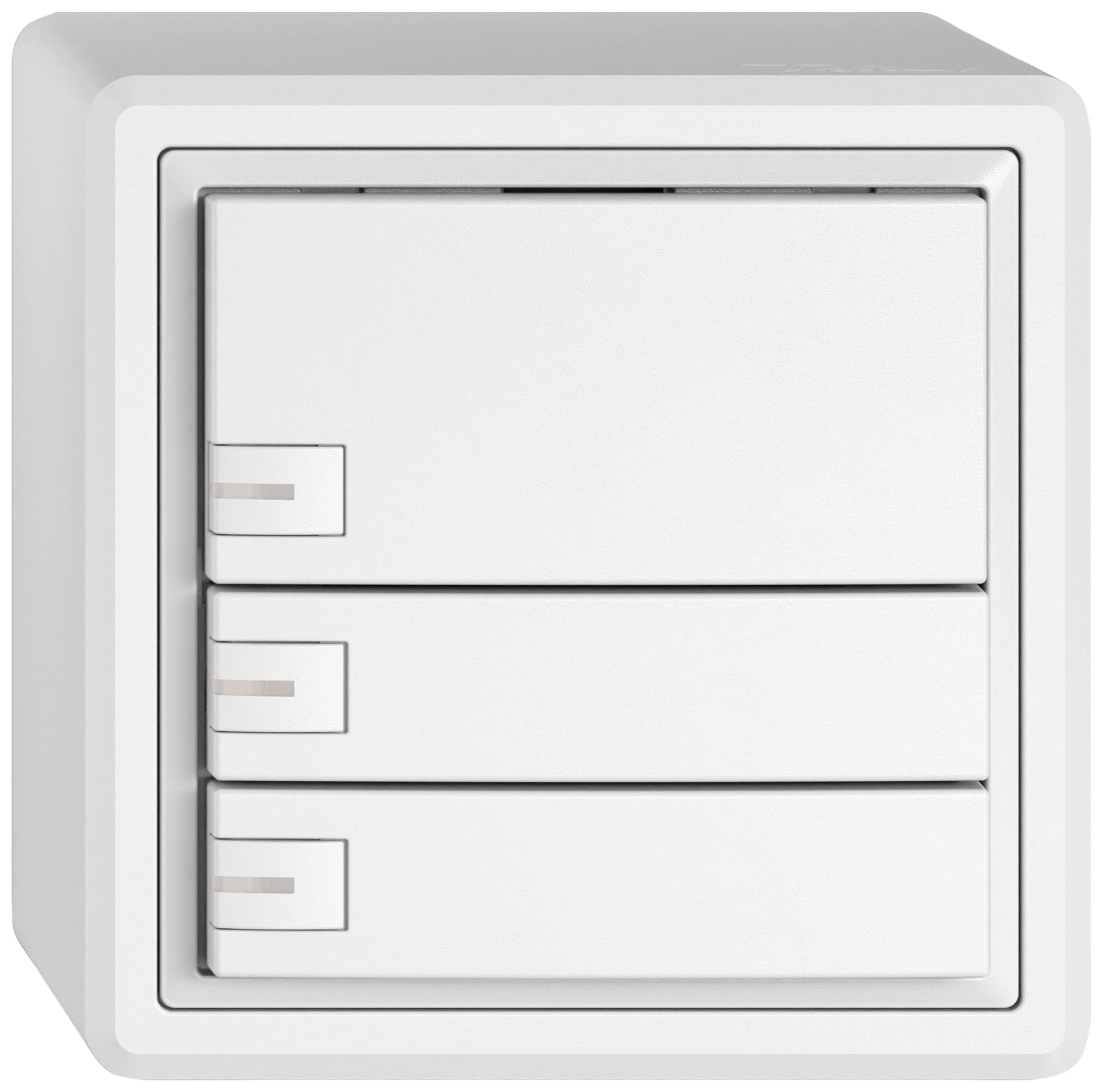 Pulsante KNX RGB AP EDIZIO.liv SNAPFIX® sensore temp.RGB-LED 3× com.1T bi