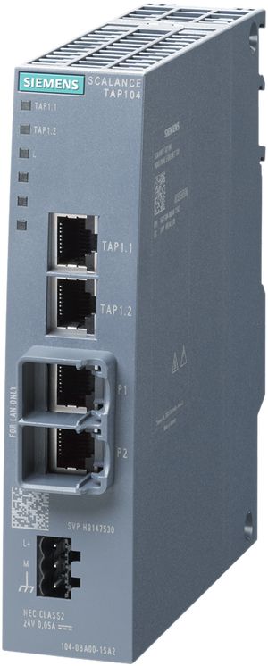 Test Access Port Siemens SCALANCE TAP104, 2×Netzwerk-Port/2×Diagnose-Port