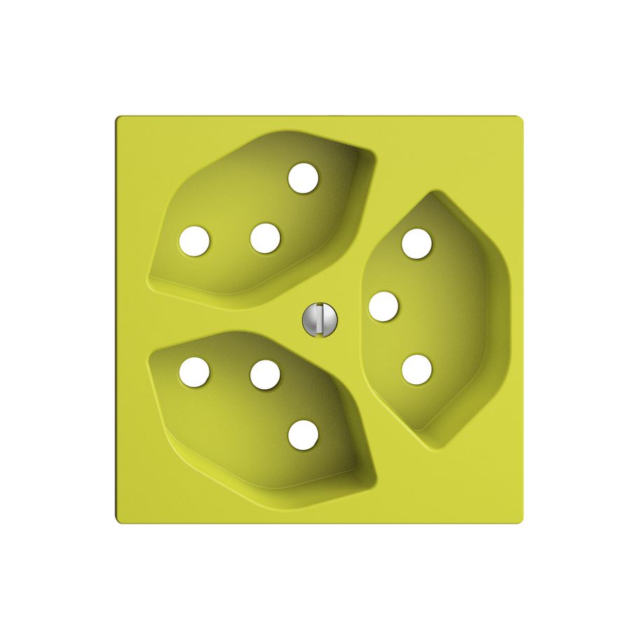 Frontplatte EDIZIOdue 3×T13 lemon