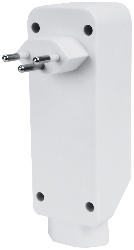 Fiche multiple Steffen 3×T13+1×T13 10A 230V IP20 blanc