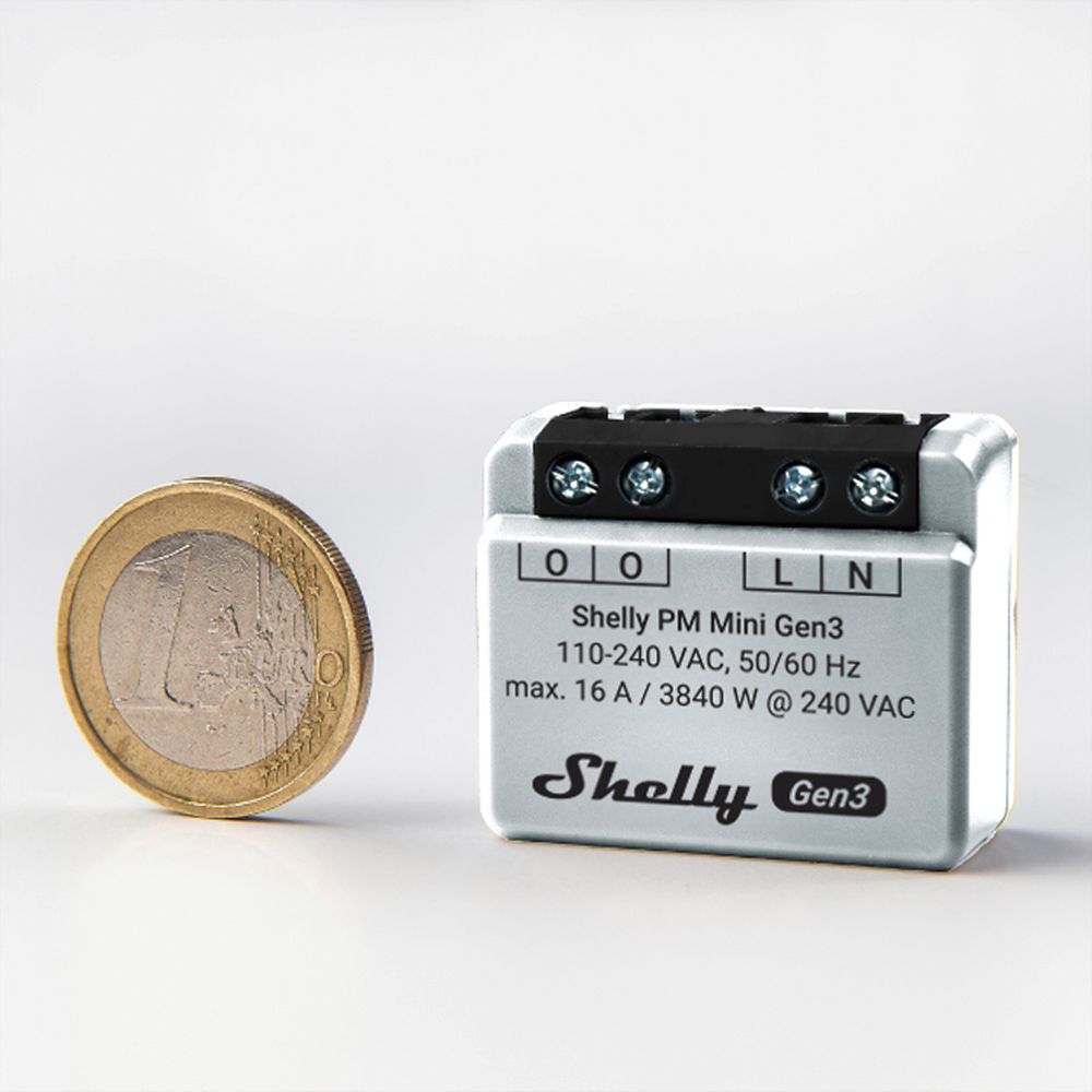 Compteur d'énergie Shelly PM Mini Gen3 directe achat électrique