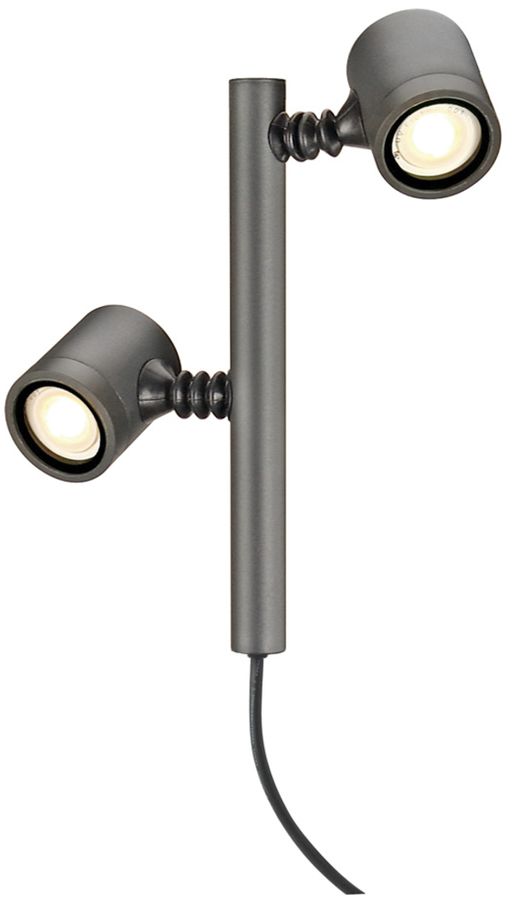 Spiessleuchte SLV NEW MYRA, 2×GU10 4.5W IP44 anthrazit