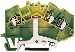 Schutzleiterklemme WAGO 3L 2.5mm², grün/gelb