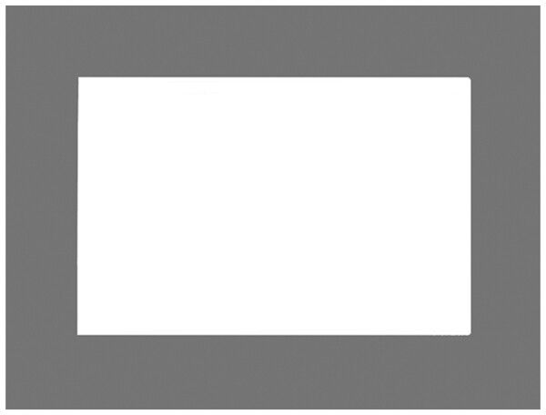 Cadre de recouvrement MDT VCB-07SI.04 pour VC-0701.04 acier affiné brossé