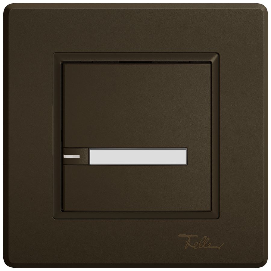 UP-KNX-Taster RGB EDIZIO.liv SNAPFIX® Temperaturfüh.RGB-LED Pap.1×T 1-Tbed.br