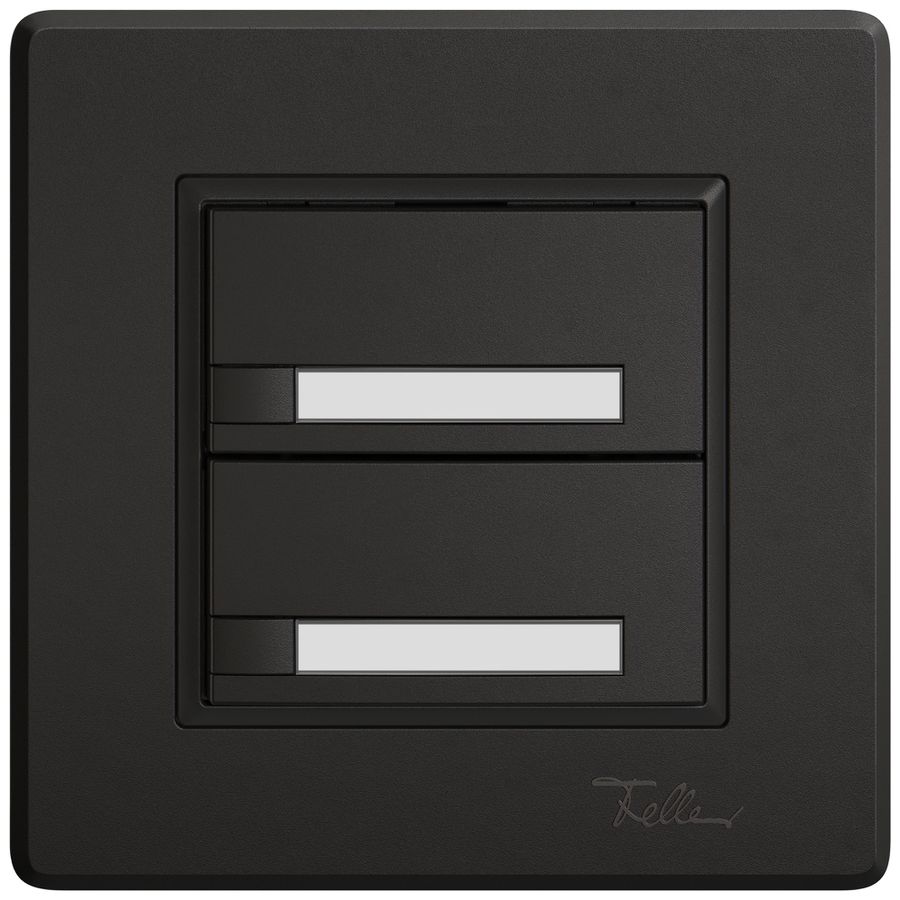 UP-Universaltaster EDIZIO.liv UNI SNAPFIX® o.LED 2× 1-Tbed.Pap.sz