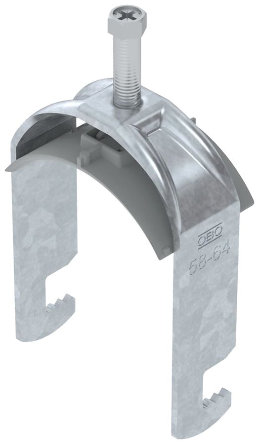 Fixation rapide BET 2056 pied à F mat.synthétique 58…64mm 1×câble acier Zn-ch-im