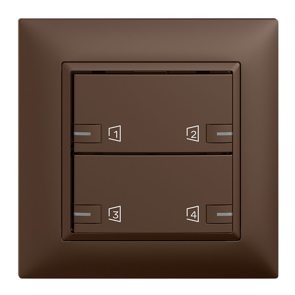 Kit de montage ENC Edue zeptrionAIR, WLAN, LED-RGB, 2×touche, 2×commande cof