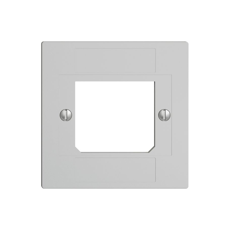 Frontplatte ITplus ADSL EDIZIOdue hellgrau 3×RJ/1×T+T