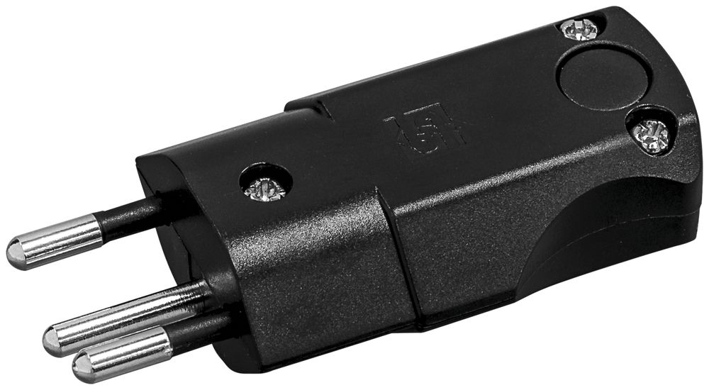 Winkelstecker Steffen STEKO MID T12 schwarz 10A 250VAC