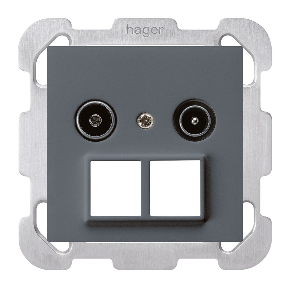 Prise d'antenne ENC R/TV HMS kallysto B 19dB anthracite