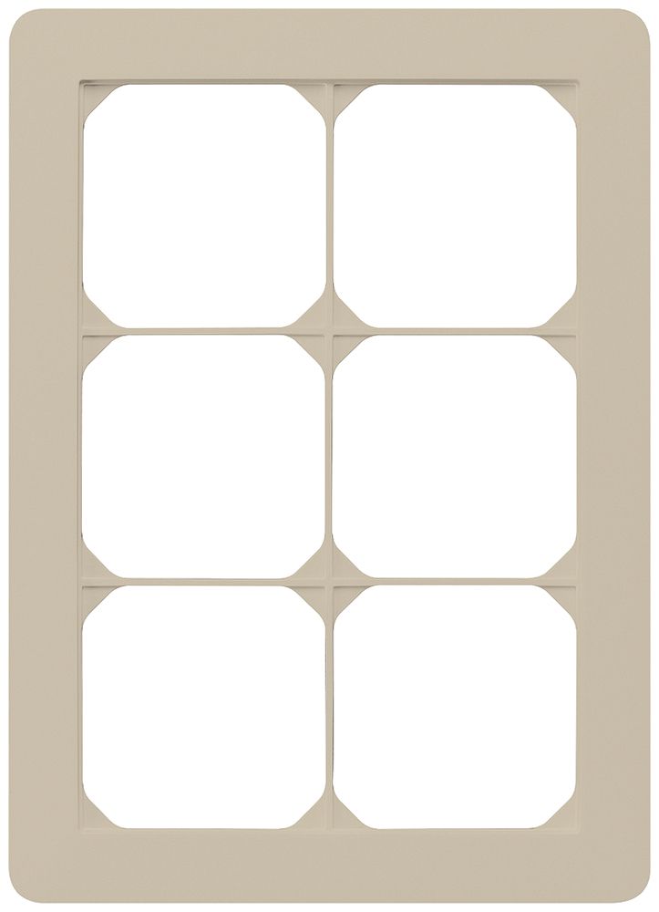 UP-Abdeckrahmen kallysto.trend 3×2 beige 154×214mm