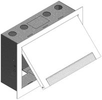 Wandanschlussdose weiss 250×180×85mm Woertz