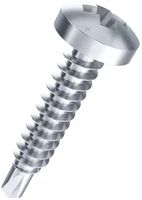 Vis à tôle tête bomb.3.9×19mm zing.Phillips, DIN 7504 N