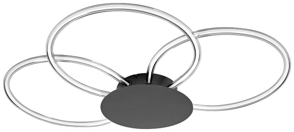 LED-Deckenleuchte LEDVANCE Decor Aura 21W 2200lm 830 DIM 913×615×75mm grau