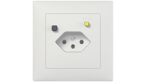 Steckdosen Typ 13 mit Fehlerstromschutz