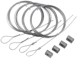 Seilabhängung-Set Sylvania KubiXx Stahl 3000mm Zink 4 Stück