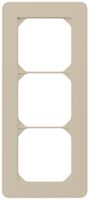 Cadre de recouvrement ENC kallysto.trend 3×1 beige 94×214mm