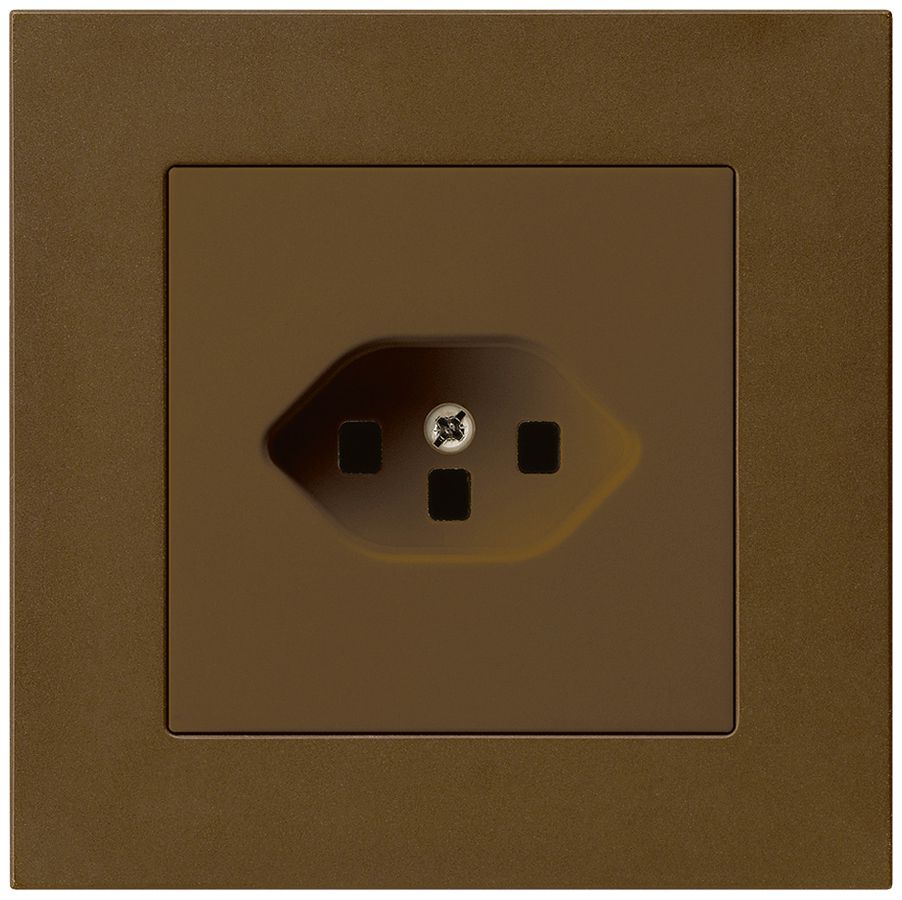 UP-Steckdose kallysto.pro T23 braun mit Steckklemmen