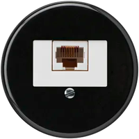 Einsatz zu UP-Dose basico 1×RJ45u schwarz