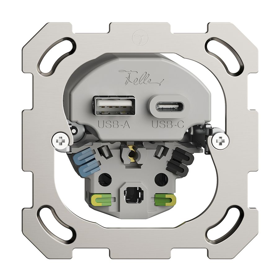 UP-Steckdose USB Typ A+C + Typ 13 Feller BSM 230V 3000mA