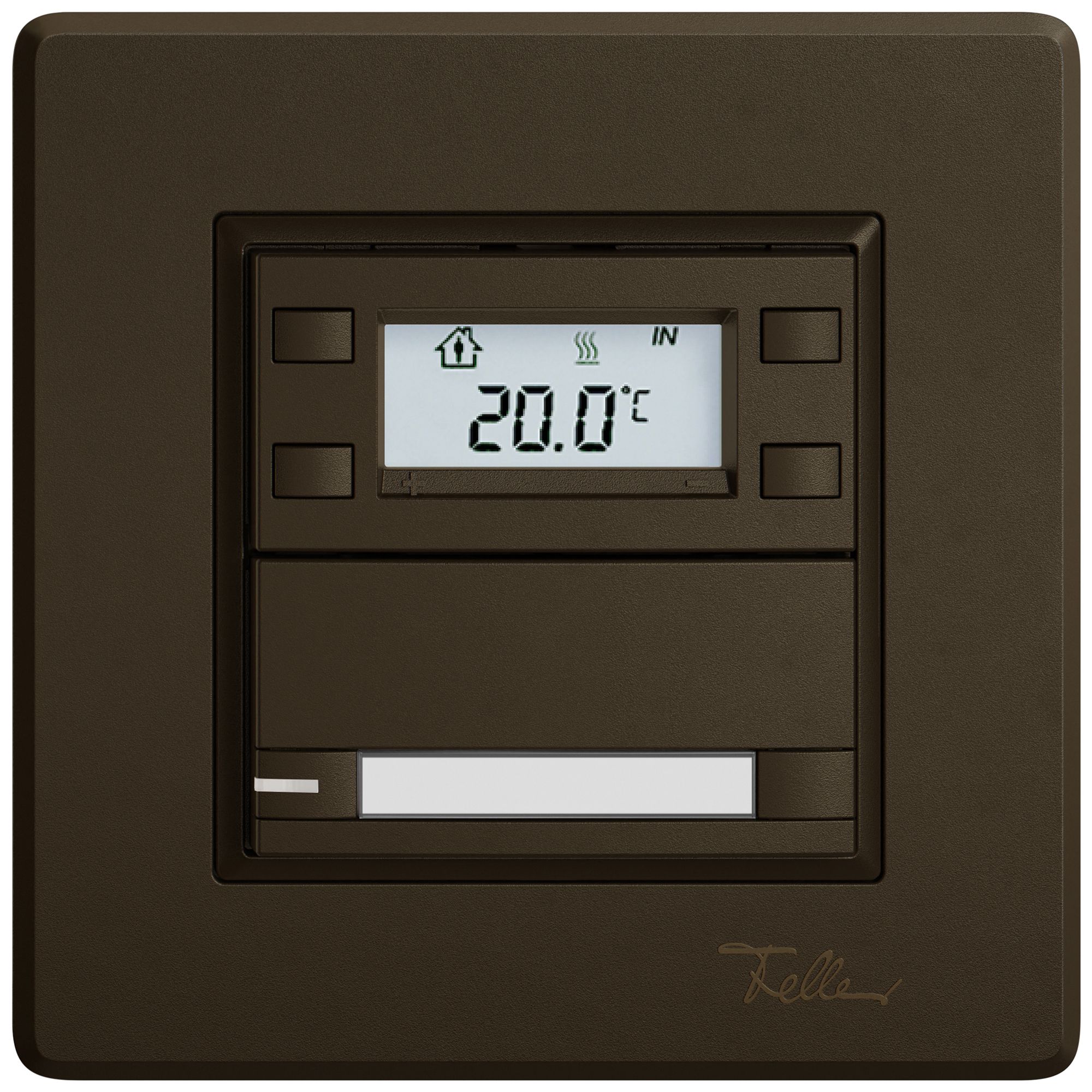 UP-RTH-Taster EDIZIO.liv SNAPFIX® m.RGB-LED Pap.1×Taste 2-Tbed.br