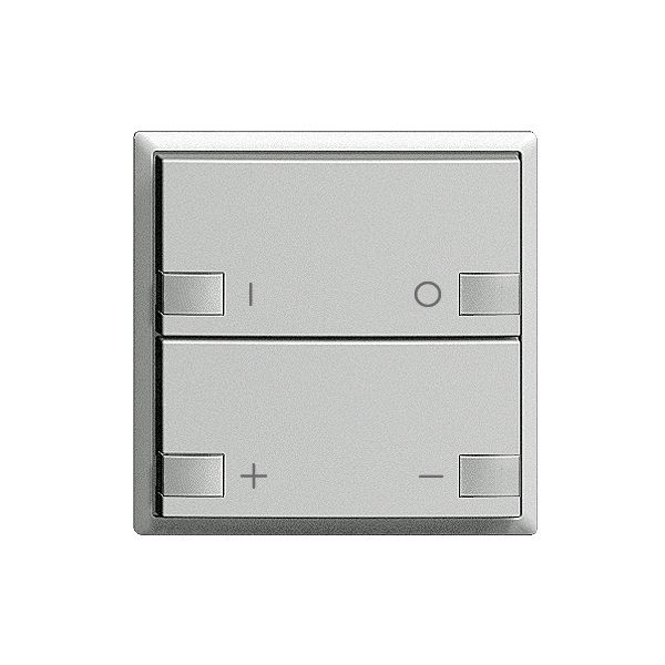 Frontset ON-OFF Dimmer 2K/2T ZEP EDIZIOdue silver