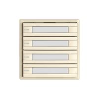 Pulsante universale EDIZIO.liv UNI SNAPFIX® c.LED RGB 4× com.2T targ.cr