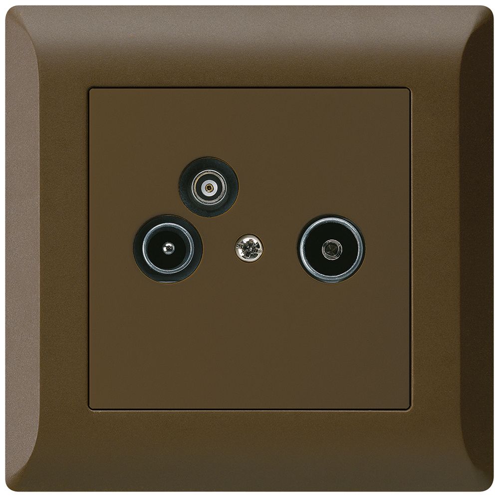 UP-Antennendose R/TV-Daten kallysto.line 2GHz 11db braun