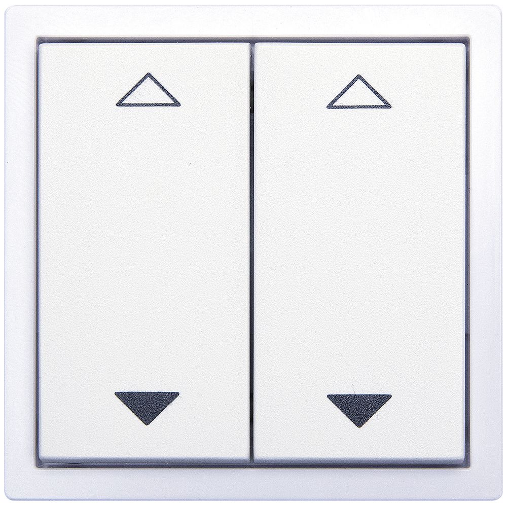 Poussoir RF AP ALADIN Turo, EnOcean, 4C/2T, V/Λ, sans piles, blanc