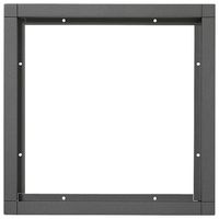 Kombirahmen Siedle, aus Aluminium, 231×231×15mm, grau