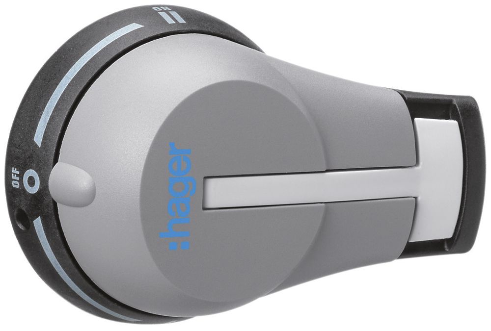 Commande rotative Hager pour commutateur de charge 63…125A 3 positions