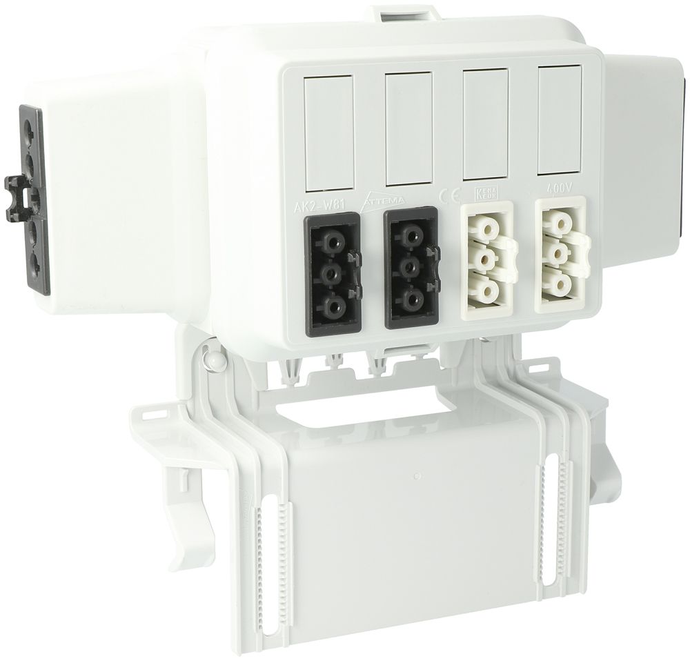 Boîtier AGRO, in: 5P no, out: chacun 2×3P no L1/ bl L2, Wieland