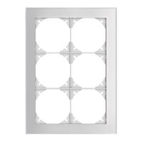 Abdeckrahmen EDIZIOdue prestige 3×2 spiegel satin
