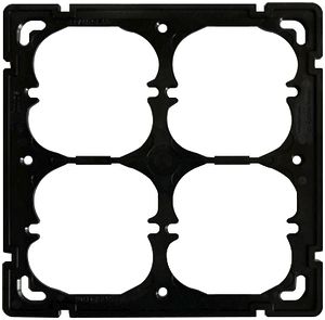 Befestigungsplatte Somfy Smoove, 2×2, passend zu EDIZIO