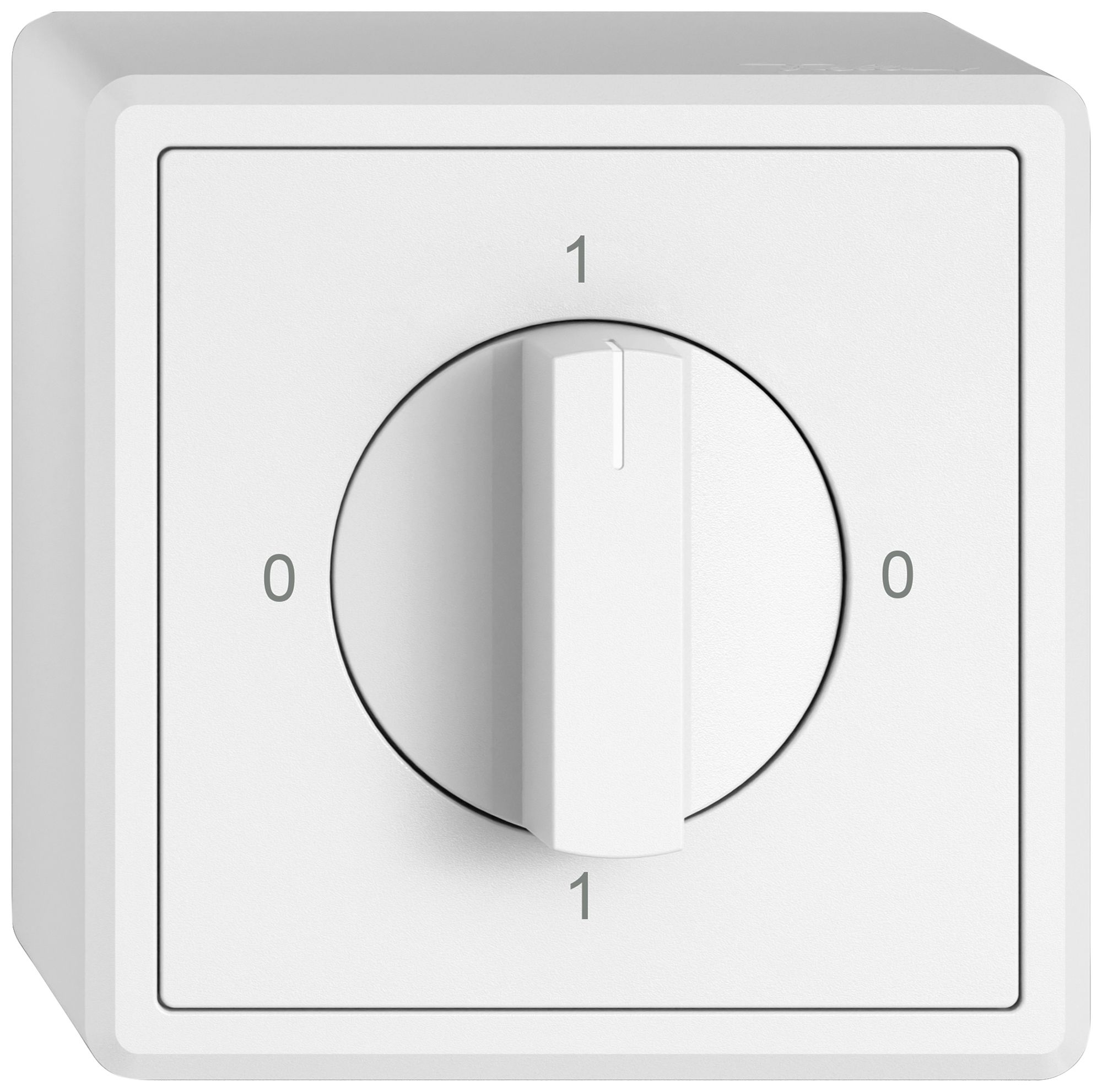 AP-Drehschalter EDIZIO.liv SNAPFIX® Drehgriff Ausschalter 0/1L ws