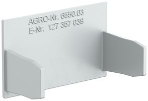 Abschlussplatte AGRO zu Installationskanal 6550 grau