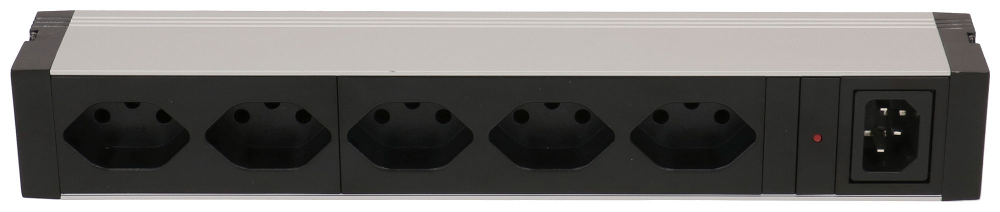 Steckdosenleiste MH 5×T13 1HE schwarz