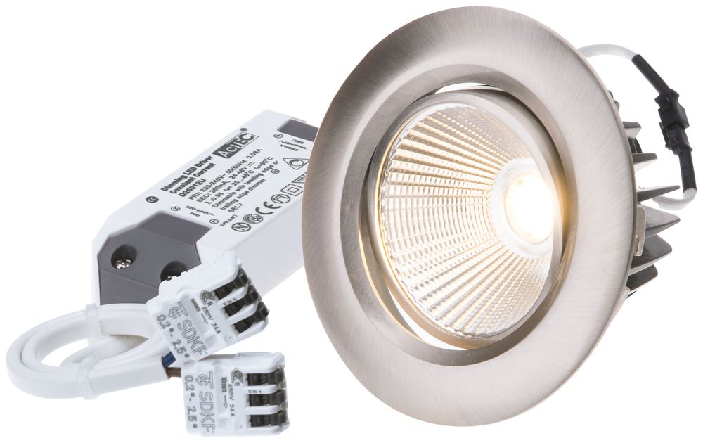 EB-LED-Spot AXO 10.5W 230V 960lm 930 Loch-Ø80mm nickel 38°